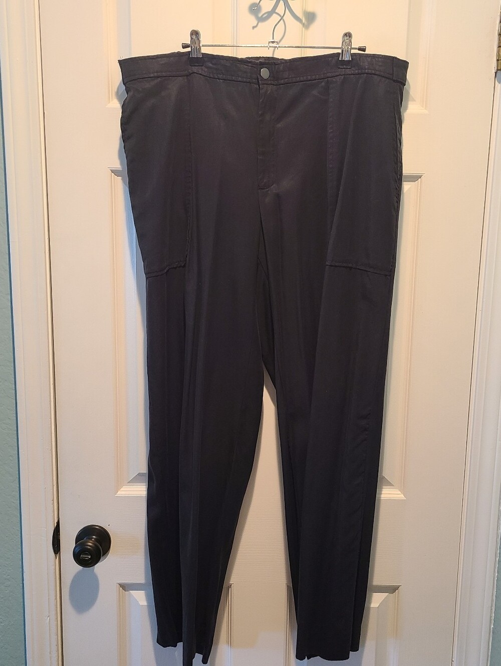 Banana Republic Wide Leg Tencel Pants - Black